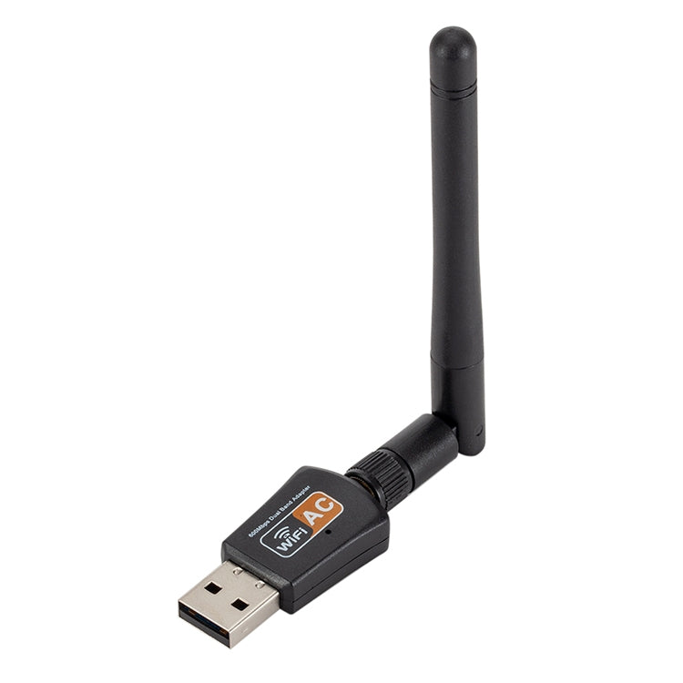 Двухдиапазонный USB-WIFI-адаптер переменного тока 600 Мбит/с 2,4 ГГц + 5 Гц с антенной