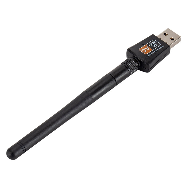 Двухдиапазонный USB-WIFI-адаптер переменного тока 600 Мбит/с 2,4 ГГц + 5 Гц с антенной