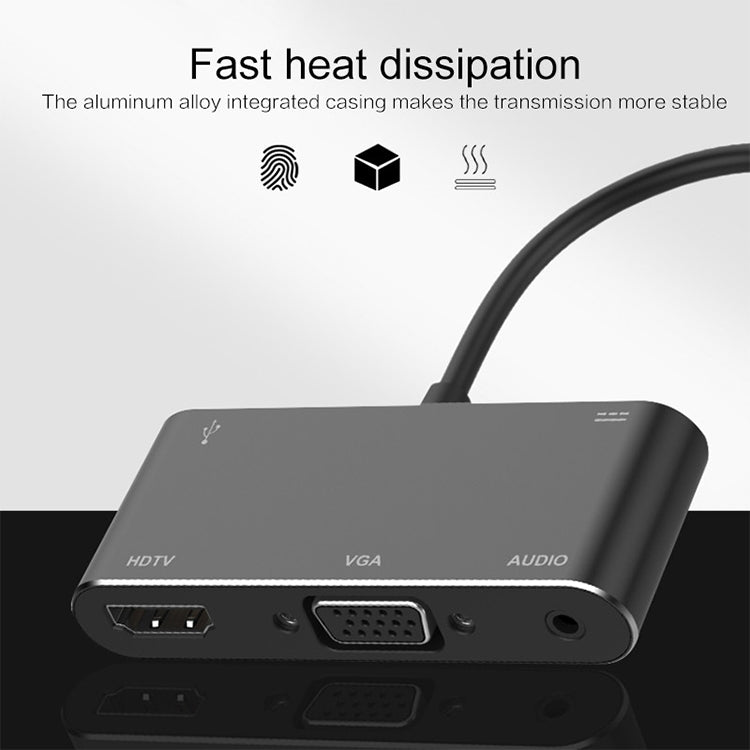 Конвертер USB-C/Type-C в HDMI/VGA/USB 3.0/PD