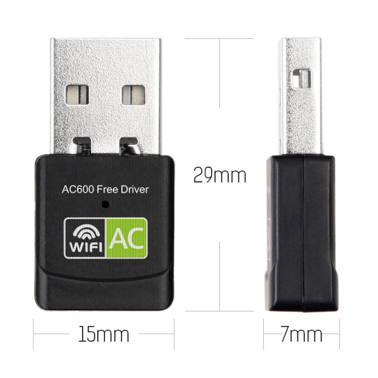 Двухдиапазонный USB-WIFI-адаптер переменного тока 600 Мбит/с