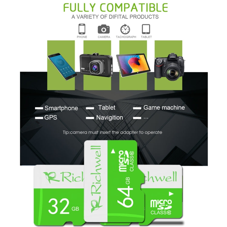 Карта памяти Richwell 16 ГБ, высокоскоростная, класс 10, Micro SD(TF)