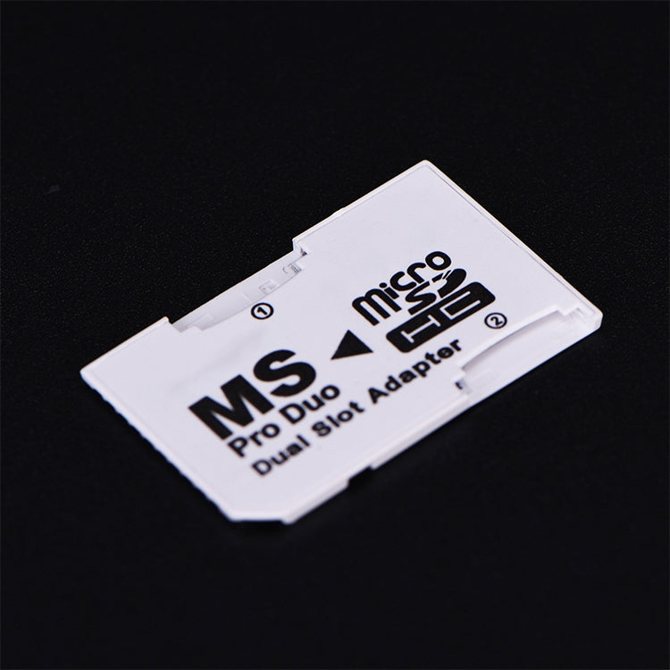 Адаптер CR-5400 с двумя слотами Micro SDHC(TF) на MS PRO Duo, общая поддерживаемая емкость: 64 ГБ