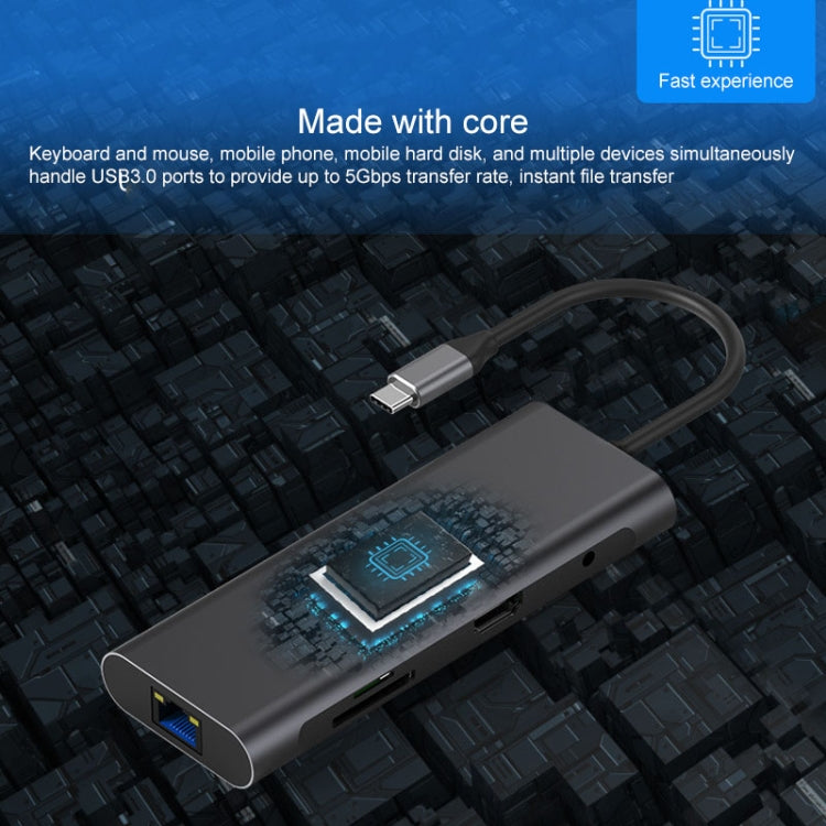 Многофункциональная док-станция расширения Blueendless 9 в 1 Type-C / USB-C HUB
