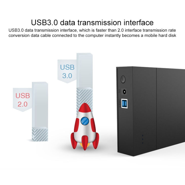 Blueendless 2,5 / 3,5-дюймовый твердотельный накопитель USB 3.0 для ПК, внешний твердотельный мобильный жесткий диск, жесткий диск