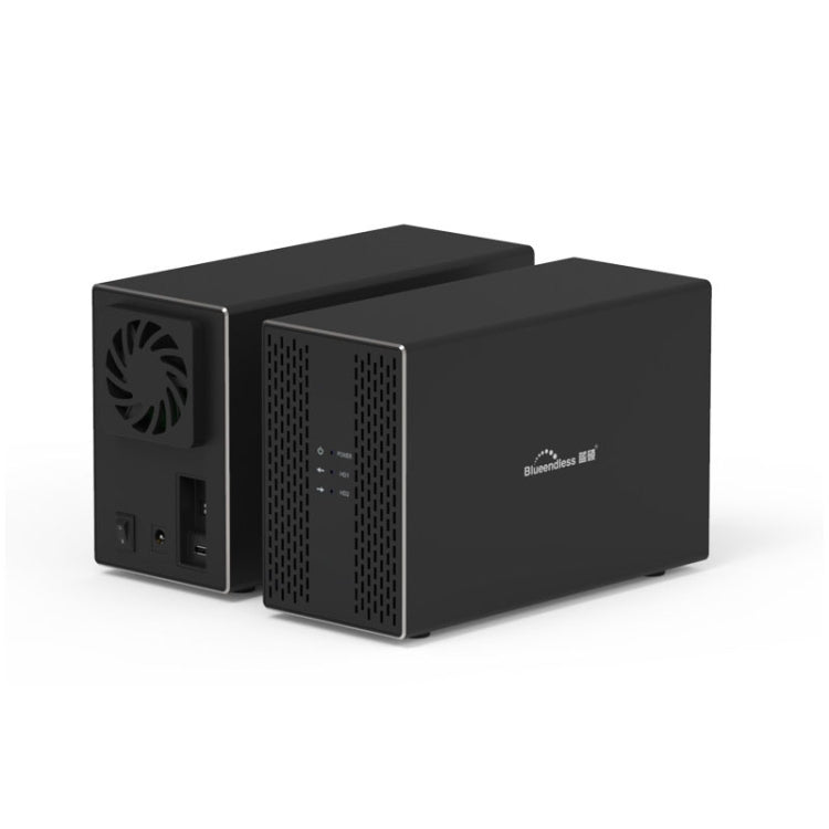 Внешний корпус для комбинированного RAID-массива Blueendless Type-C/USB-C с 3,5-дюймовым отсеком и двумя отсеками для жестких дисков