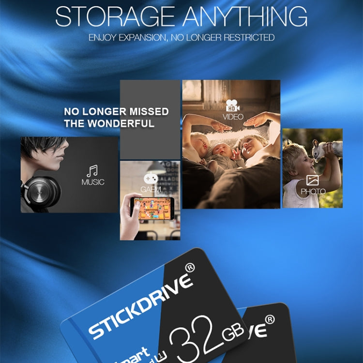Карта памяти STICKDRIVE 128 ГБ High Speed U3 Blue and Black TF (Micro SD)