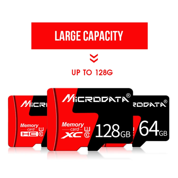 Карта памяти Microdata 32 ГБ U1 красно-черная TF (Micro SD)