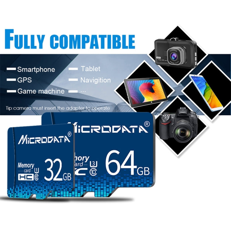 Карта памяти Microdata 16 ГБ U1 Blue TF (Micro SD)