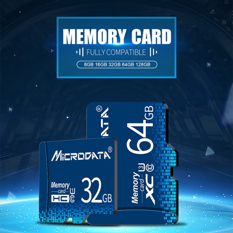 Карта памяти Microdata 16 ГБ U1 Blue TF (Micro SD)
