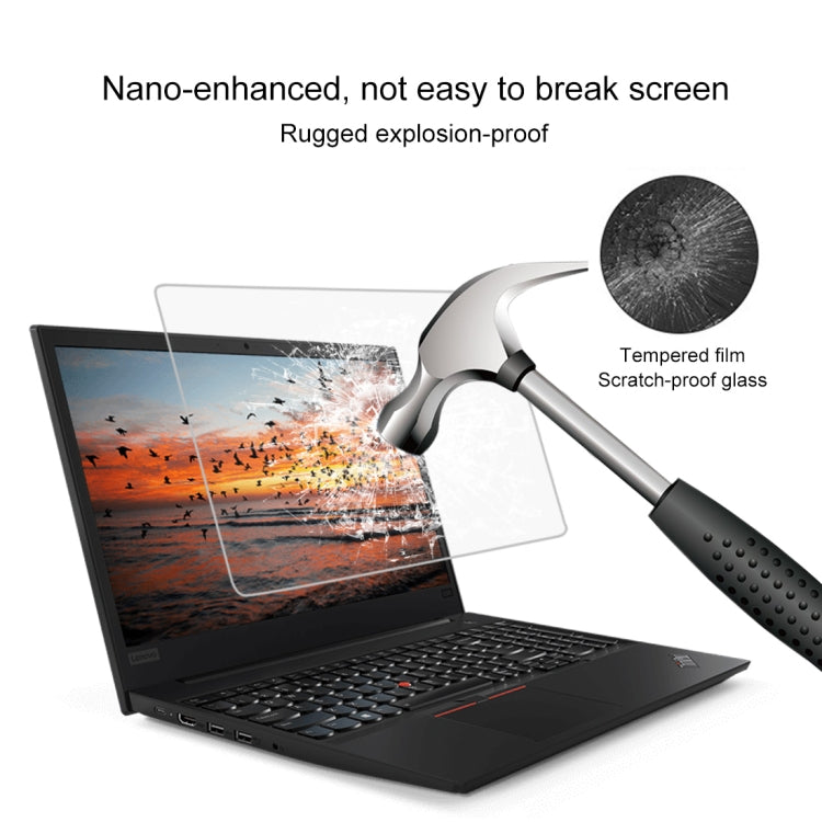 Закаленное стекло с твердостью поверхности 9H для полноэкранного экрана Lenovo ThinkPad E585 15,6 дюйма