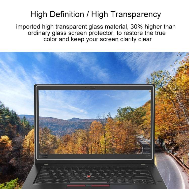 0.4mm 9H Surface Hardness Full Screen Tempered Glass Film for Lenovo ThinkPad A485 14 inch - Zyvoza.shop