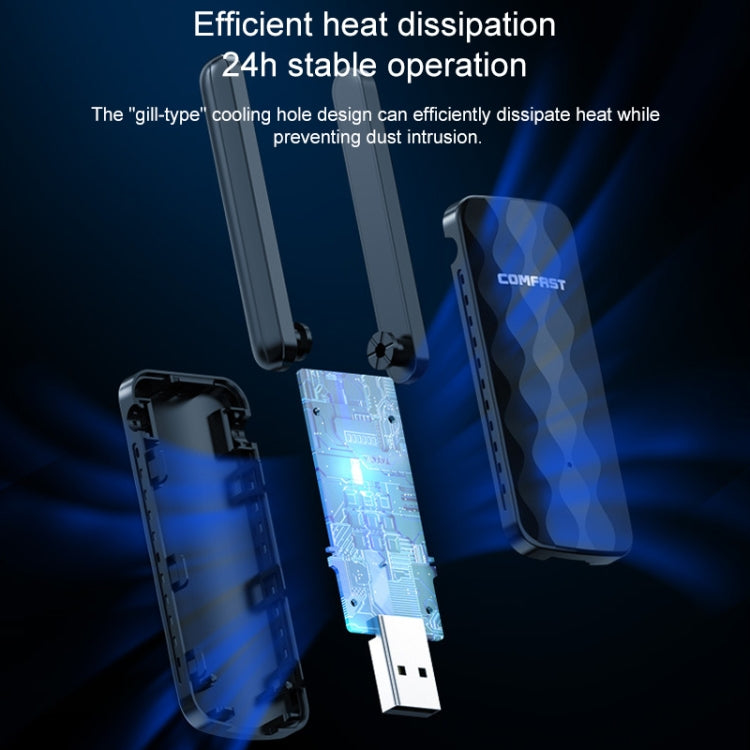 COMFAST CF-822AC 600 Мбит/с 5G двухдиапазонный сетевой адаптер Wi-Fi USB-приемник