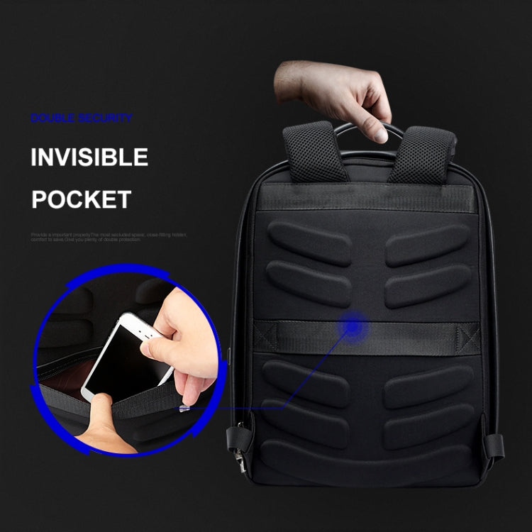 Bopai 751-006431 Business Waterproof Anti-theft Large Capacity Double Shoulder Bag,with USB Charging Port, Size: 27x16.5x40cm