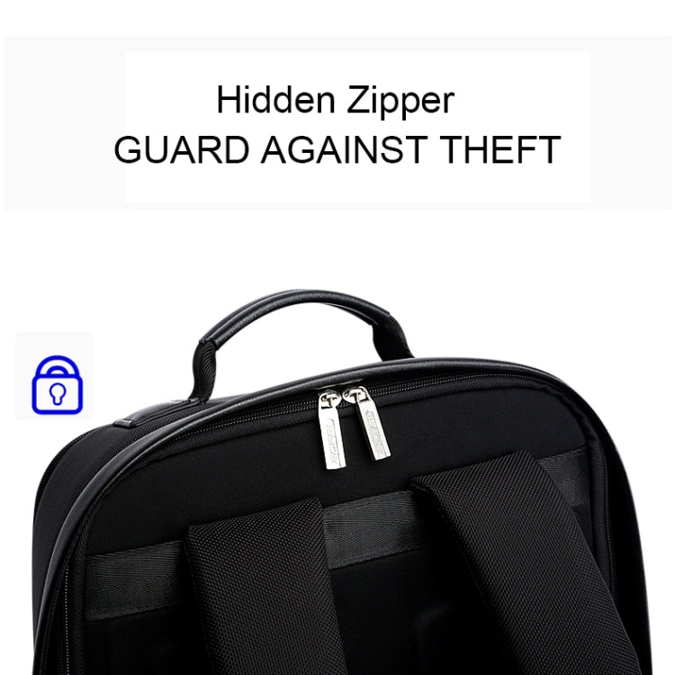 Bopai 751-006431 Business Waterproof Anti-theft Large Capacity Double Shoulder Bag,with USB Charging Port, Size: 27x16.5x40cm