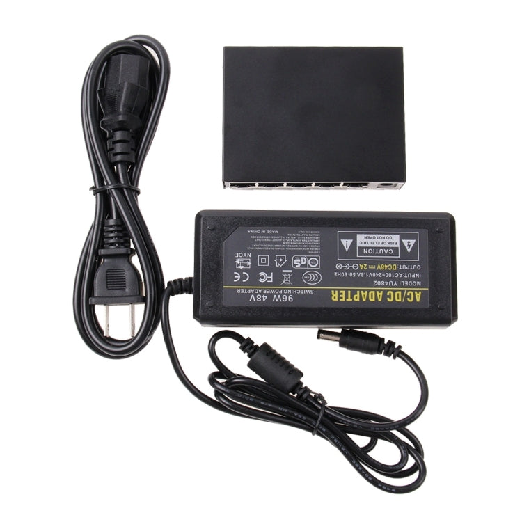 5-портовый коммутатор POE 10/100 Мбит/с, сетевой коммутатор IEEE802.3af Power Over Ethernet для устройств AP IP-камеры, VoIP-телефонии