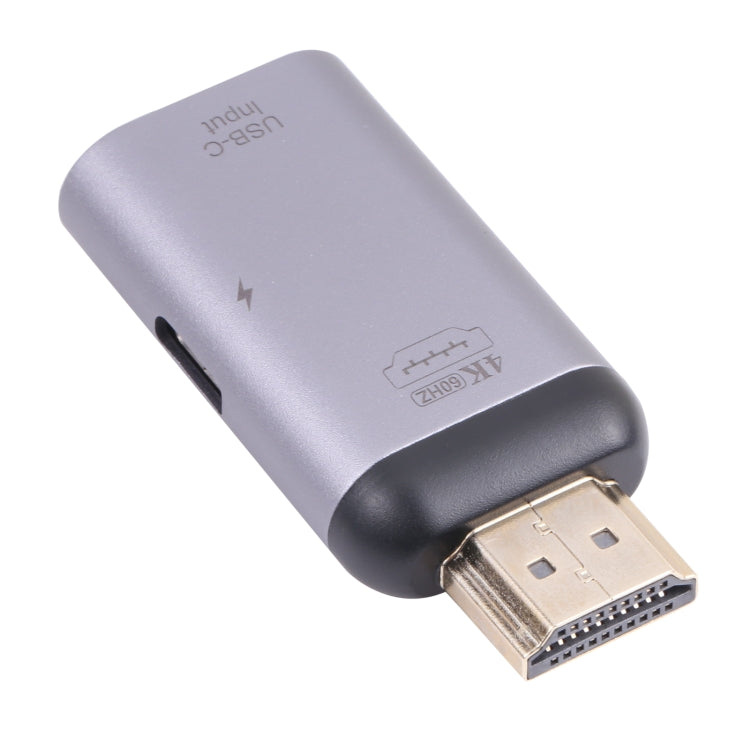 2 в 1 4K 60 Гц HDMI (штекер) на USB-C/Type-C для зарядки + адаптер USB-C/Type-C (гнездо)