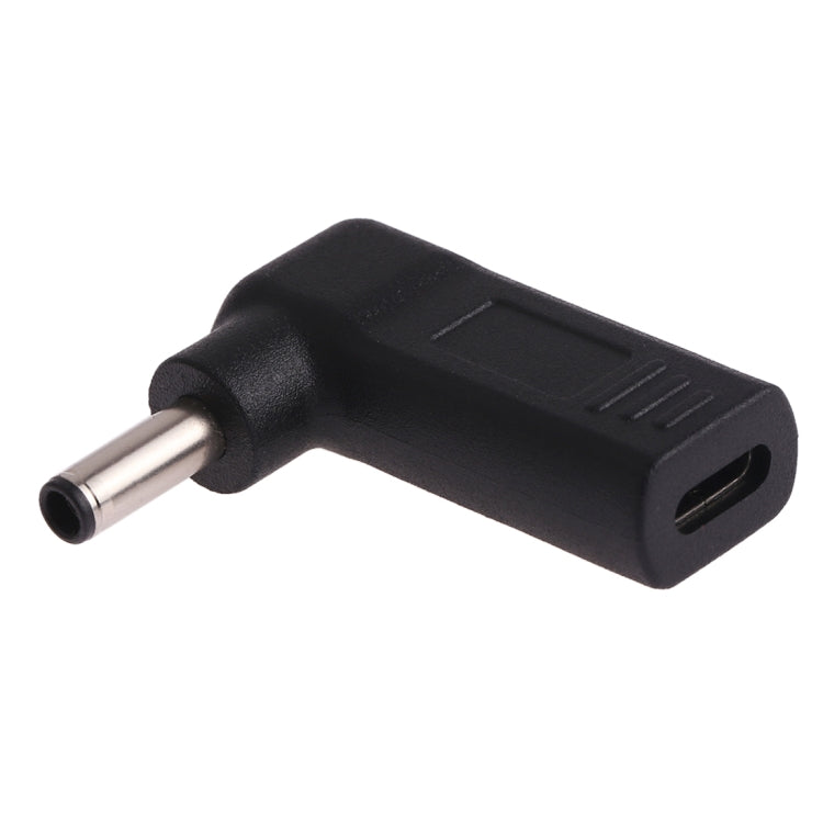 Угловой переходник USB-C/Type-C (мама) на штекер 4,5 x 3,0 мм