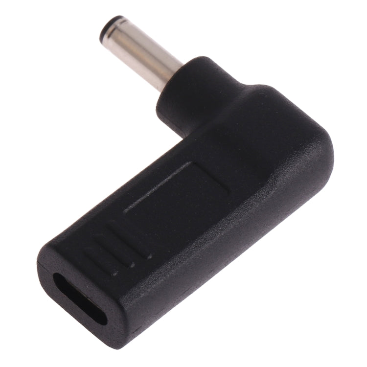 Угловой переходник USB-C/Type-C (мама) на штекер 4,5 x 3,0 мм