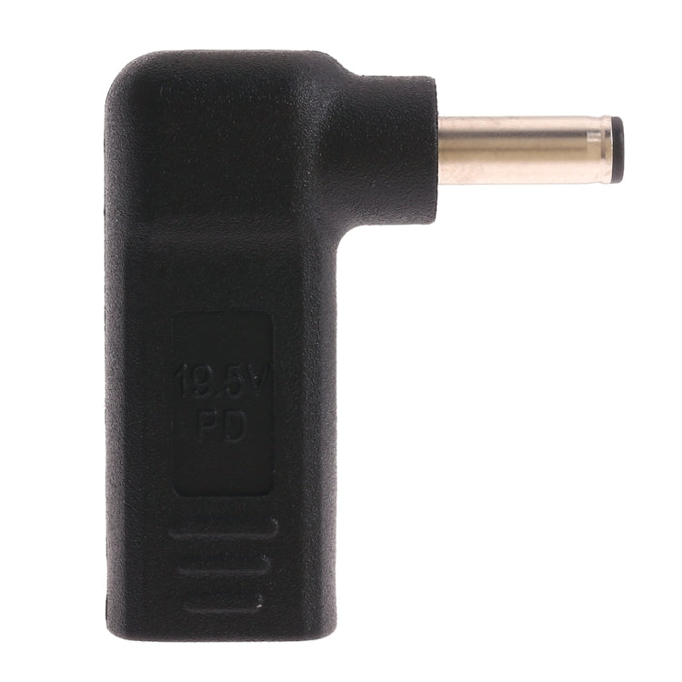 Угловой переходник USB-C/Type-C (мама) на штекер 4,5 x 3,0 мм