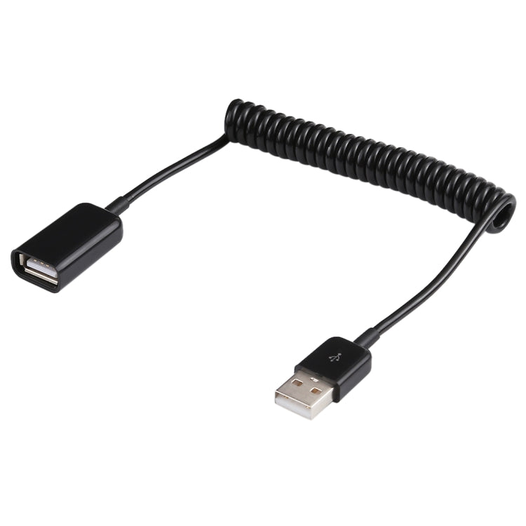 Кабель USB-A (папа) – USB-A (мама) с пружинным креплением, 1 м
