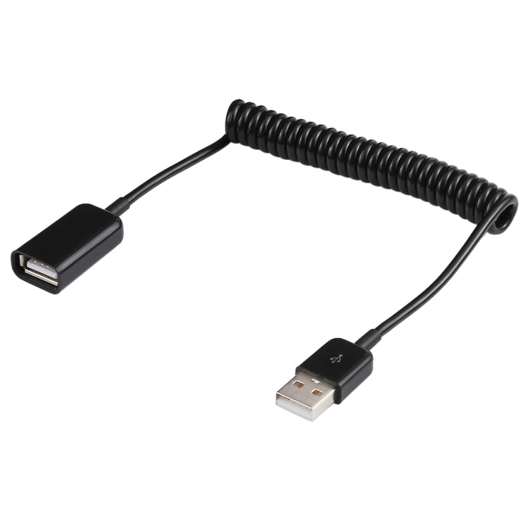 Кабель USB-A (папа) – USB-A (мама) с пружинным креплением, 1 м