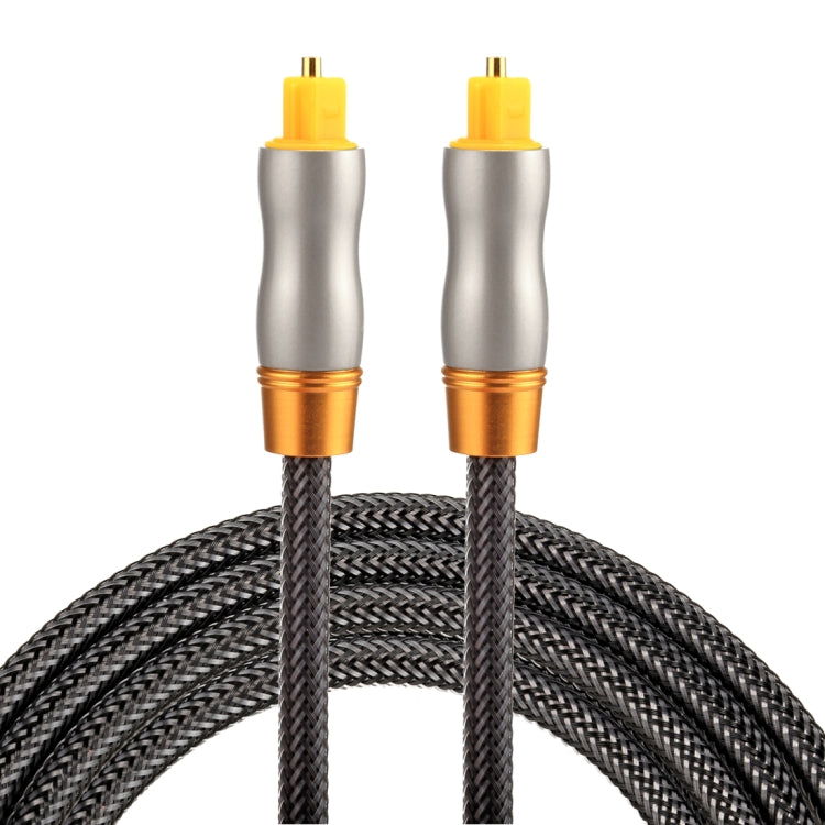 1,5 m ārējā daļa, 6,0 mm, apzeltīts metāla galviņas austs Toslink vīriešu un vīriešu digitālais optiskais audio kabelis