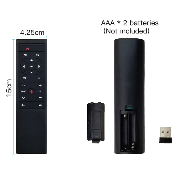 Пульт дистанционного управления Air Mouse MT12 2.4G с голосовым вводом и ИК-обучением для ПК, Android TV Box, ноутбука и проектора