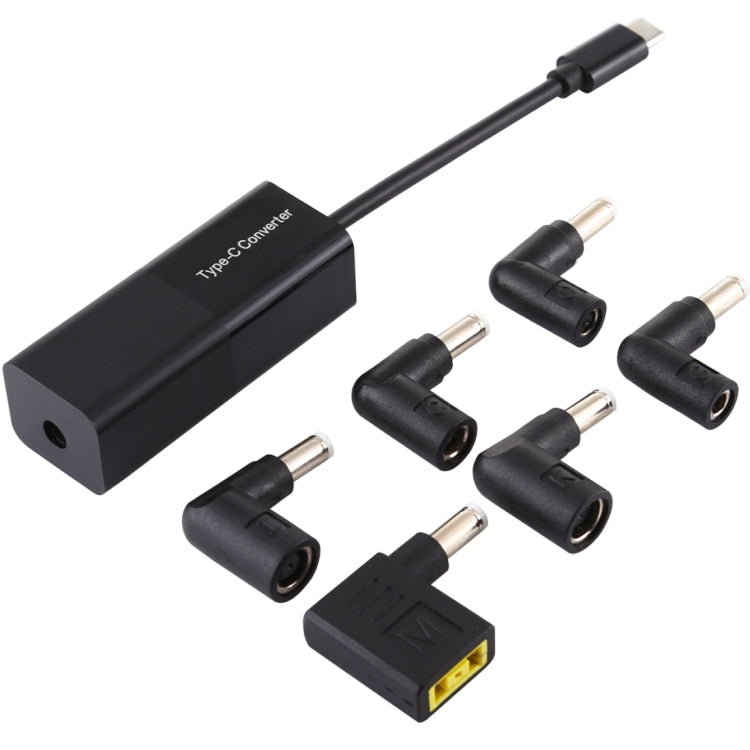 Адаптер питания для ноутбука 65 Вт USB-C / Type-C, конвертер в адаптер питания 6-в-1