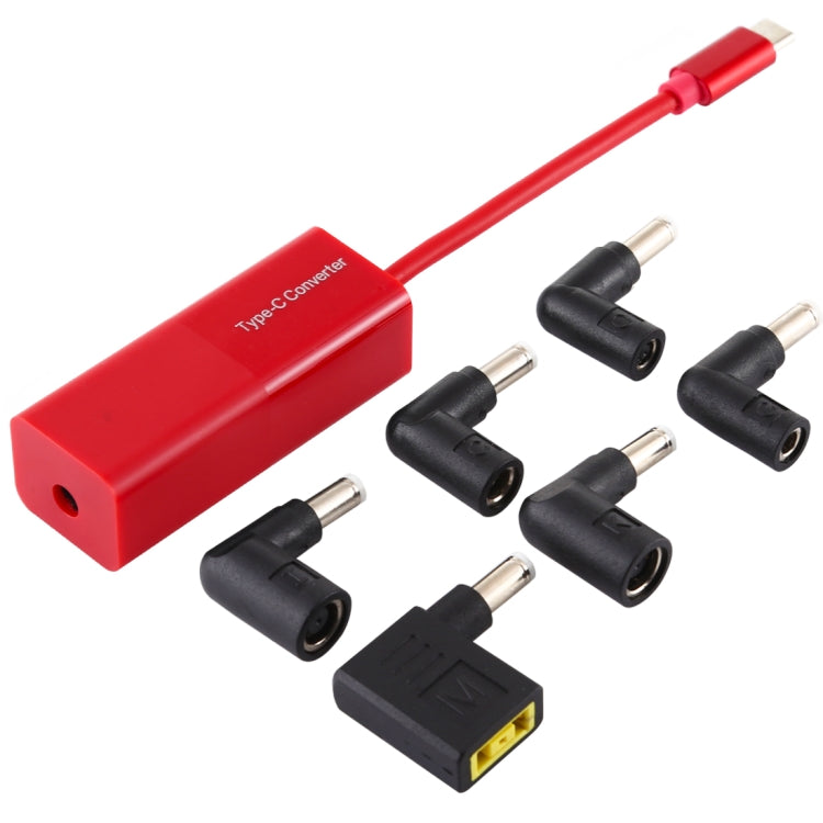 Адаптер питания для ноутбука 65 Вт USB-C / Type-C, конвертер в адаптер питания 6-в-1