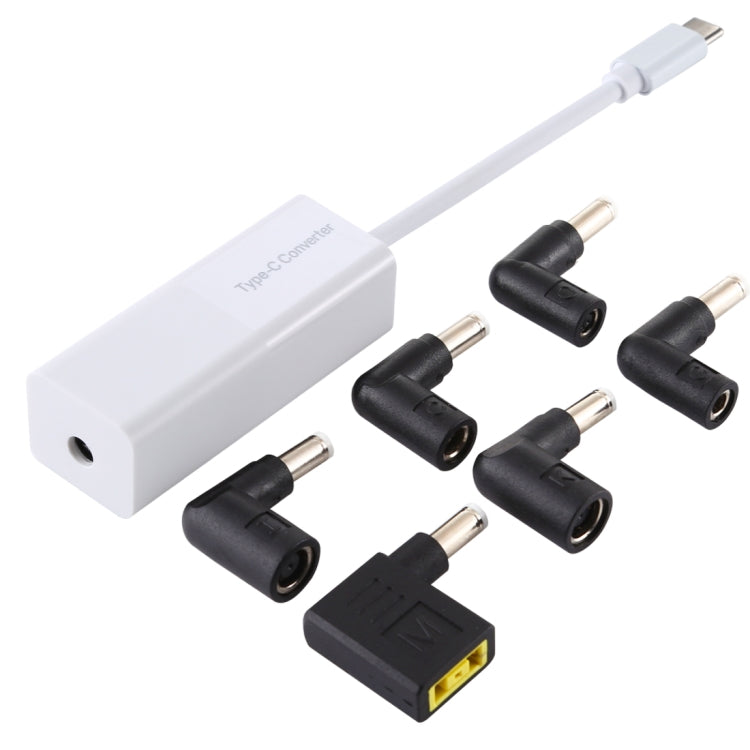 Адаптер питания для ноутбука 65 Вт USB-C / Type-C, конвертер в адаптер питания 6-в-1