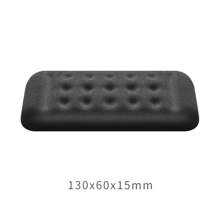 Mechanical Keyboard Wrist Rest Memory Foam Mouse Pad, Size : Single Hand (Black)