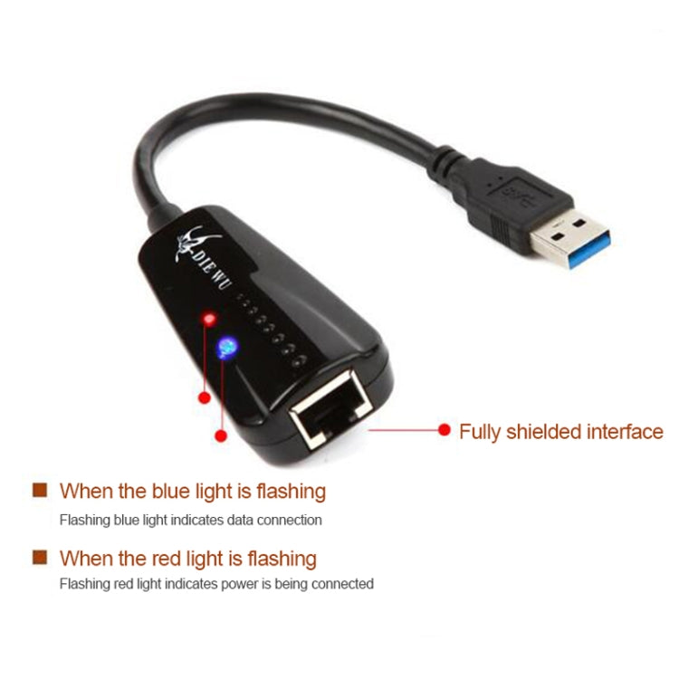 Сетевая карта-адаптер DIE WU TXA042 Realtek 8153 USB 3.0 - Gigabit Ethernet RJ45 LAN 10/100/1000 Мбит/с