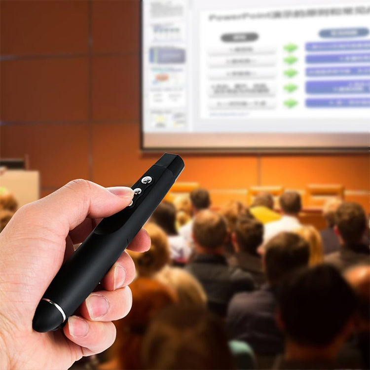 Беспроводная лазерная ручка PowerPoint 2,4 ГГц для перелистывания страниц, мультимедийная беспроводная проекционная ручка с USB-приемником, пульт дистанционного управления, расстояние: 30 м