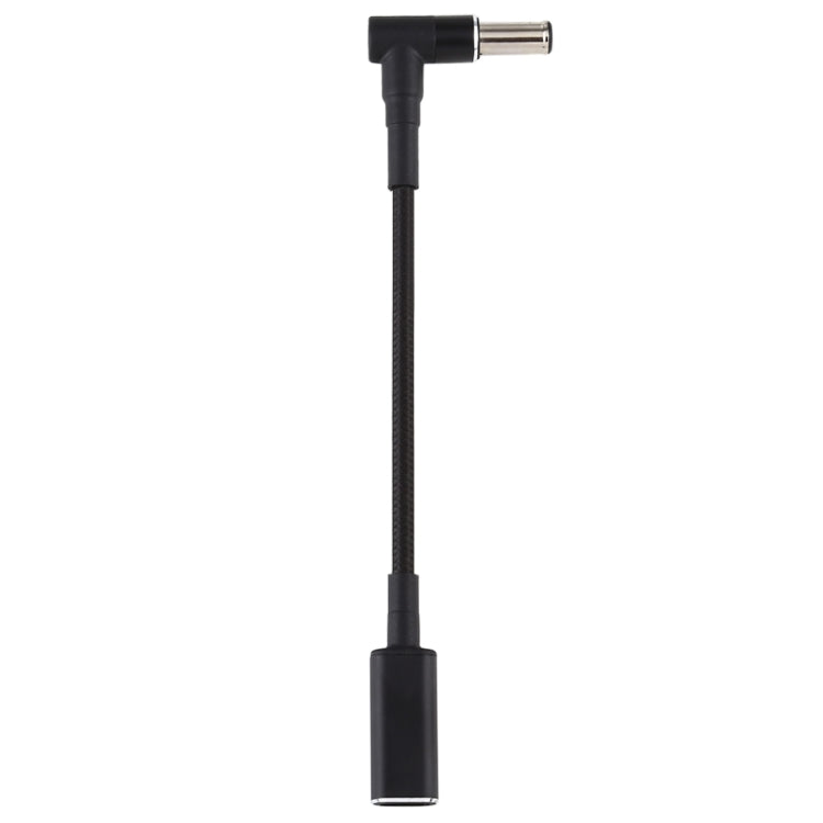 Кабель-адаптер с нейлоновой оплеткой 6,0 x 1,4 мм и угловым разъемом USB-C/Type-C