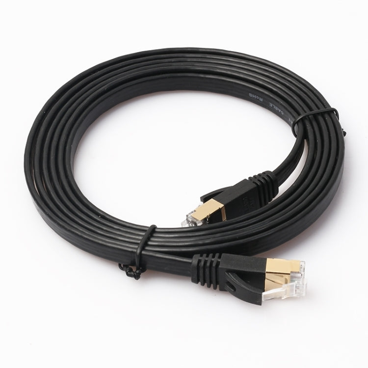 Ультраплоский соединительный кабель CAT7 10 Gigabit Ethernet длиной 1,8 м для локальной сети модема-маршрутизатора — с экранированными разъемами RJ45