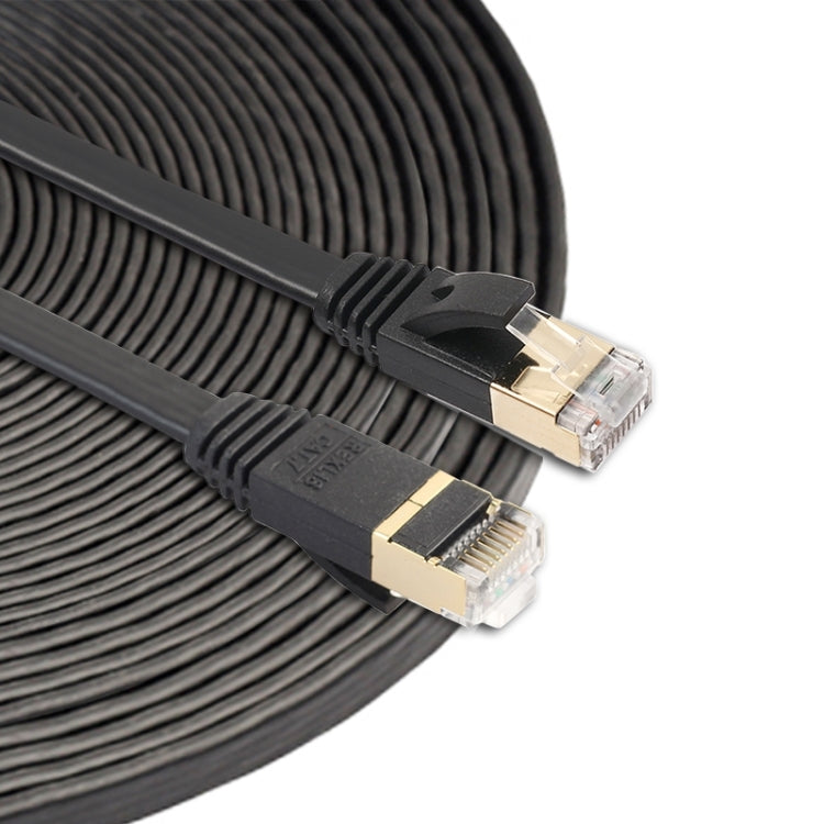 Ультраплоский соединительный кабель CAT7 10 Gigabit Ethernet длиной 15 м для локальной сети модем-маршрутизатор — с экранированными разъемами RJ45