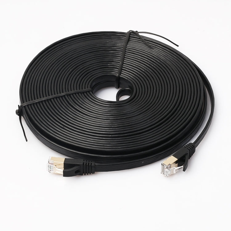 Ультраплоский соединительный кабель CAT7 10 Gigabit Ethernet длиной 15 м для локальной сети модем-маршрутизатор — с экранированными разъемами RJ45