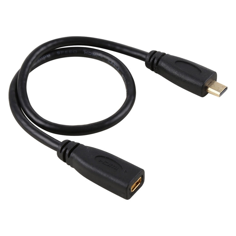 Кабель-адаптер Micro HDMI 1080P "мама-папа" с позолоченным разъемом, 30 см