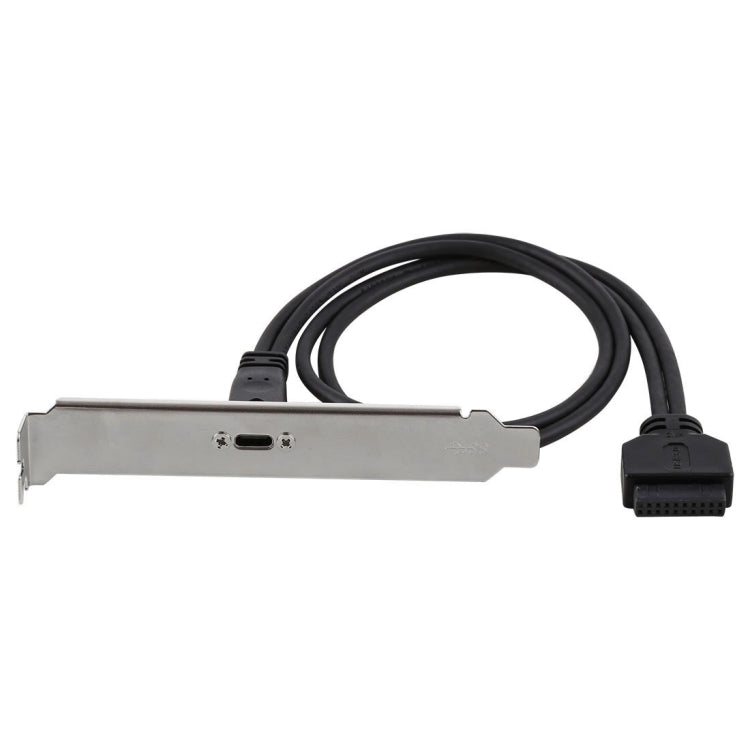 Кабель для крепления кронштейна расширения материнской платы USB-C/Type-C (мама) на USB 3.0 (мама) 20-контактный (мама) длиной 50 см