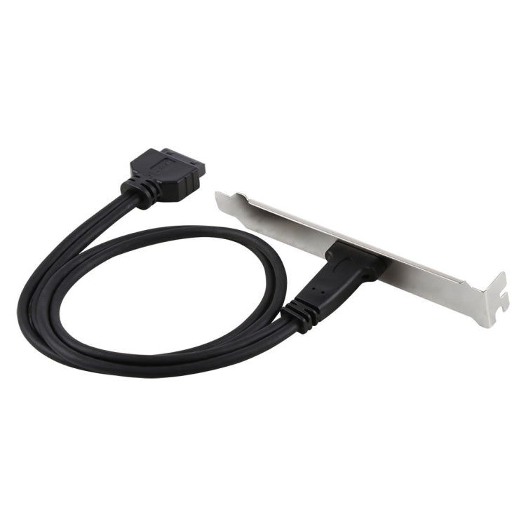 Кабель для крепления кронштейна расширения материнской платы USB-C/Type-C (мама) на USB 3.0 (мама) 20-контактный (мама) длиной 50 см