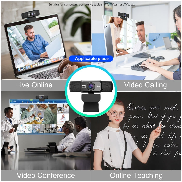 HXSJ S5 1080P Регулируемая HD видео веб-камера для ПК с микрофоном