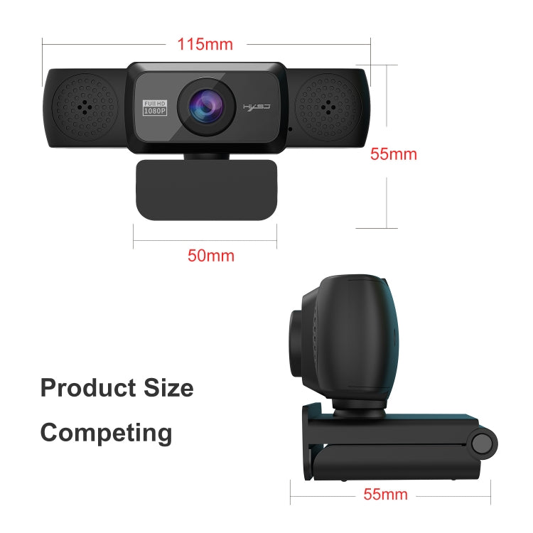 HXSJ S5 1080P Регулируемая HD видео веб-камера для ПК с микрофоном