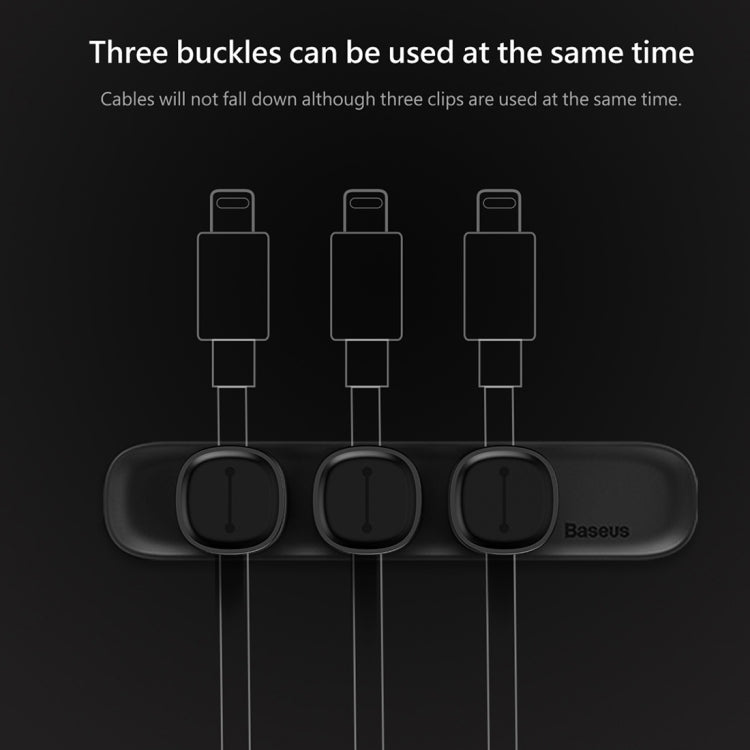 Настольный органайзер Baseus USB Cable Clip Desk Tidy с держателем для проводов и клейкой основой