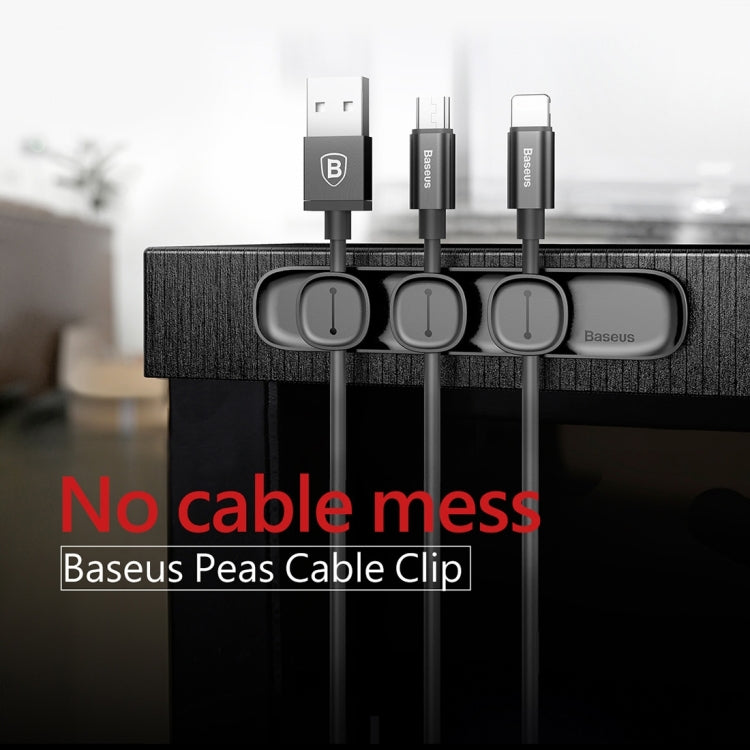 Настольный органайзер Baseus USB Cable Clip Desk Tidy с держателем для проводов и клейкой основой