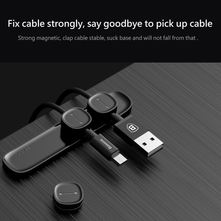 Настольный органайзер Baseus USB Cable Clip Desk Tidy с держателем для проводов и клейкой основой