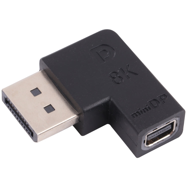 Угловой адаптер DisplayPort 8K (штекер) – Mini DisplayPort (гнездо)