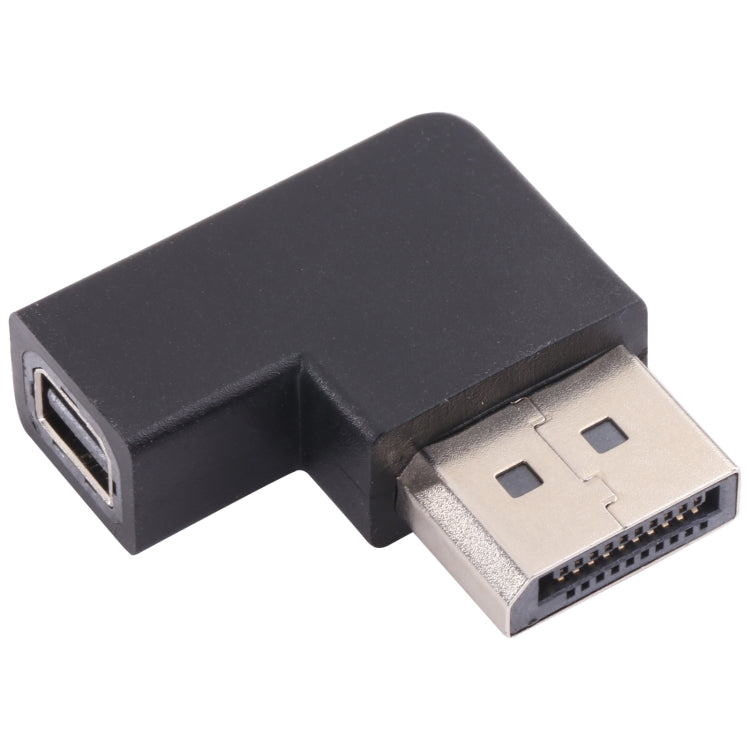 Угловой адаптер DisplayPort 8K (штекер) – Mini DisplayPort (гнездо)