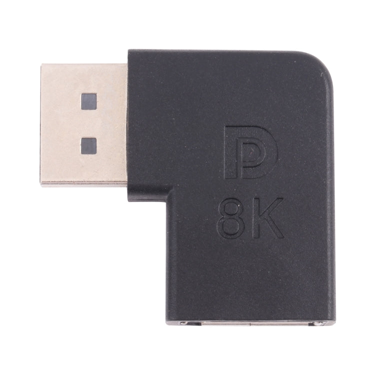 8K DisplayPort vīriešu un DisplayPort sieviešu elkoņa adapteris
