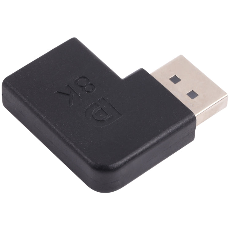 8K DisplayPort vīriešu un DisplayPort sieviešu elkoņa adapteris
