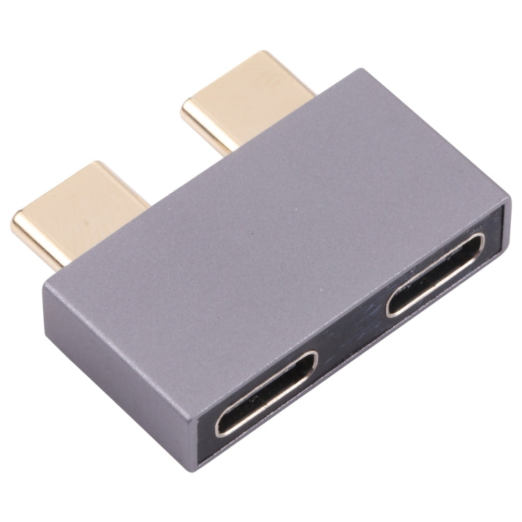 Адаптер с двумя разъёмами USB-C/Type-C (папа) на два разъёма USB-C/Type-C (мама)